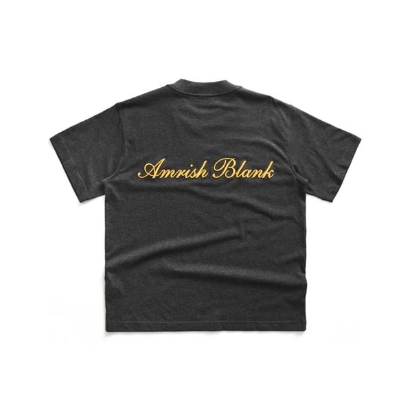  AMRISH BLANK OVERSIZE TSHIRT - DARK GREY 