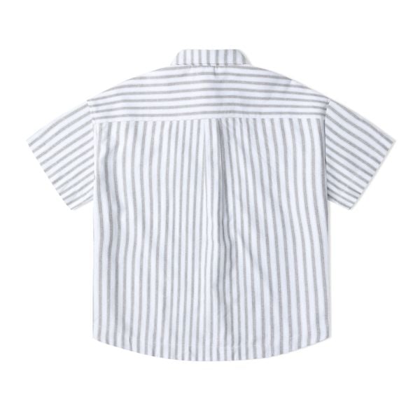  AB OXFORD STRIPED SHIRT - Grey 