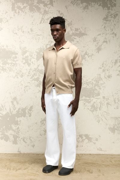  AB* WOOL KNIT SHIRT - IVORY 