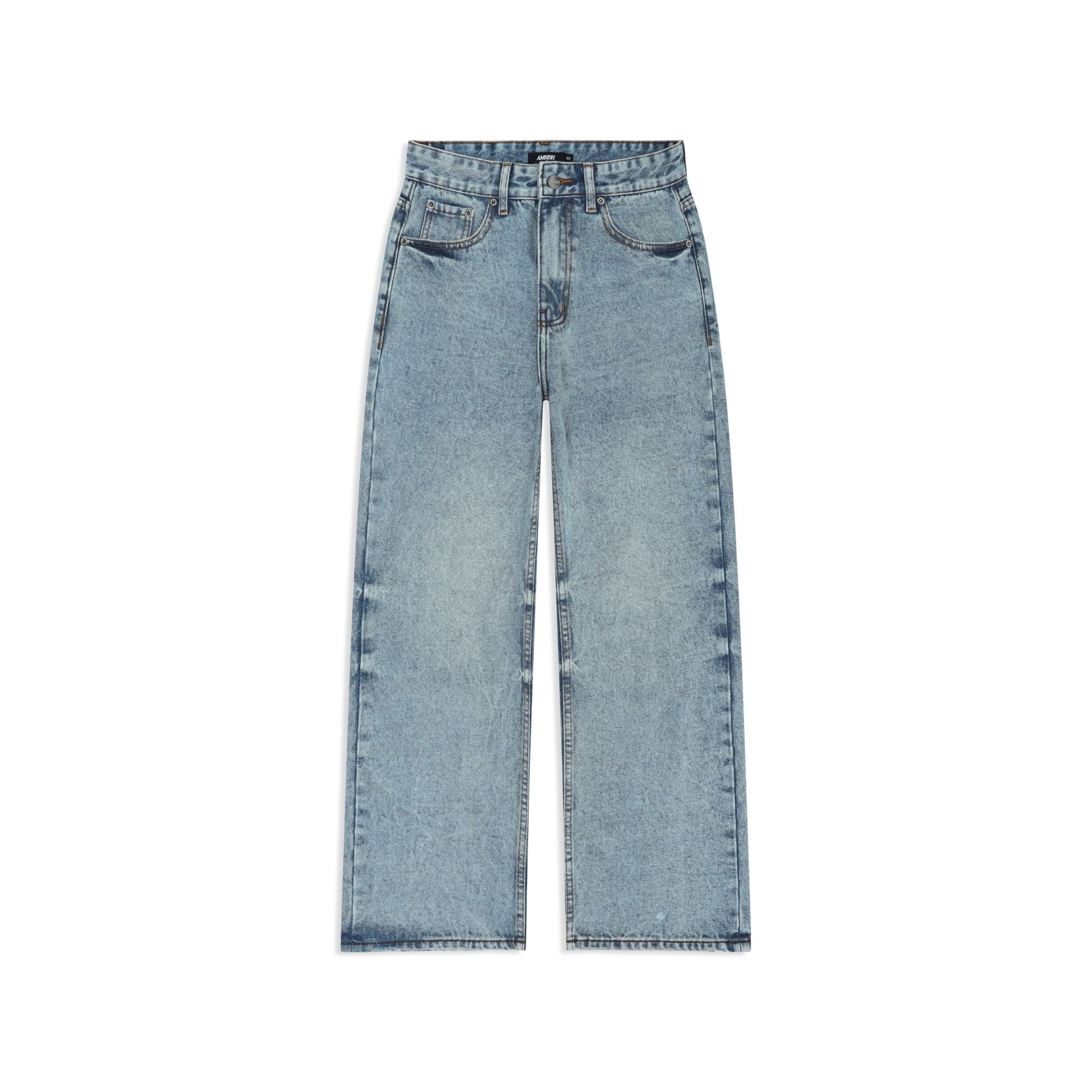  Straight Denim Baggy Jeans - Core Blue 