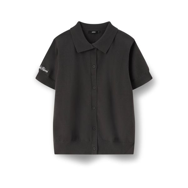  AB* WOOL KNIT SHIRT - DARK GREY 