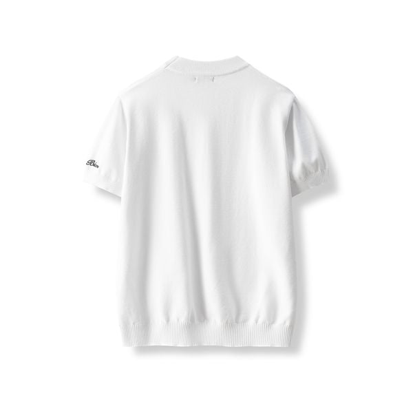  AB WOOL KNIT TSHIRT - WHITE 
