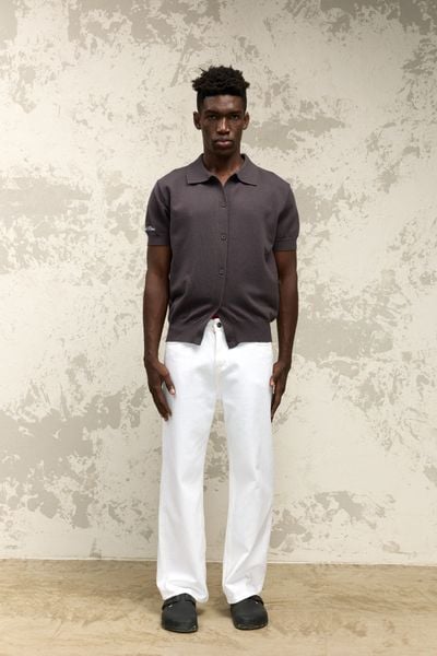  AB* WOOL KNIT SHIRT - DARK GREY 