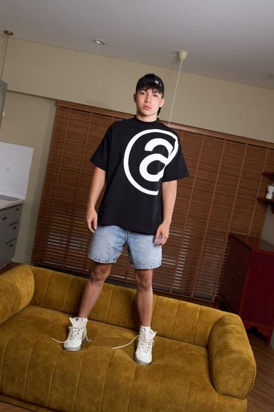  Wide Leg Denim Shorts - Core Blue 