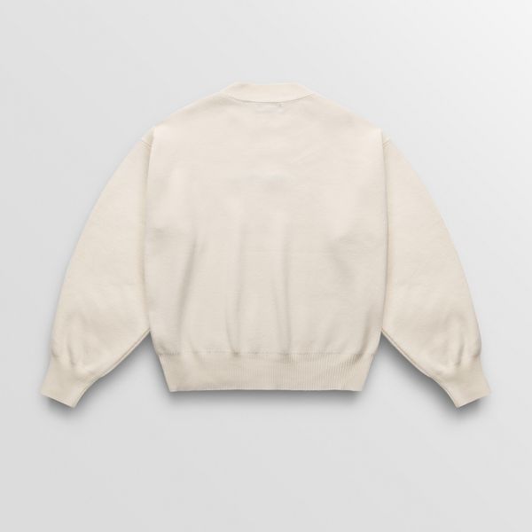  AB WOOL KNIT SWEATER - CREAM 