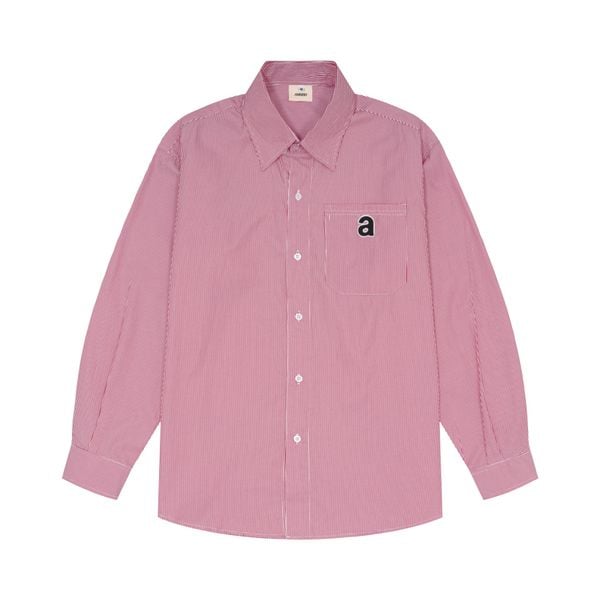  Premium Striped Oxford Shirt - Red 