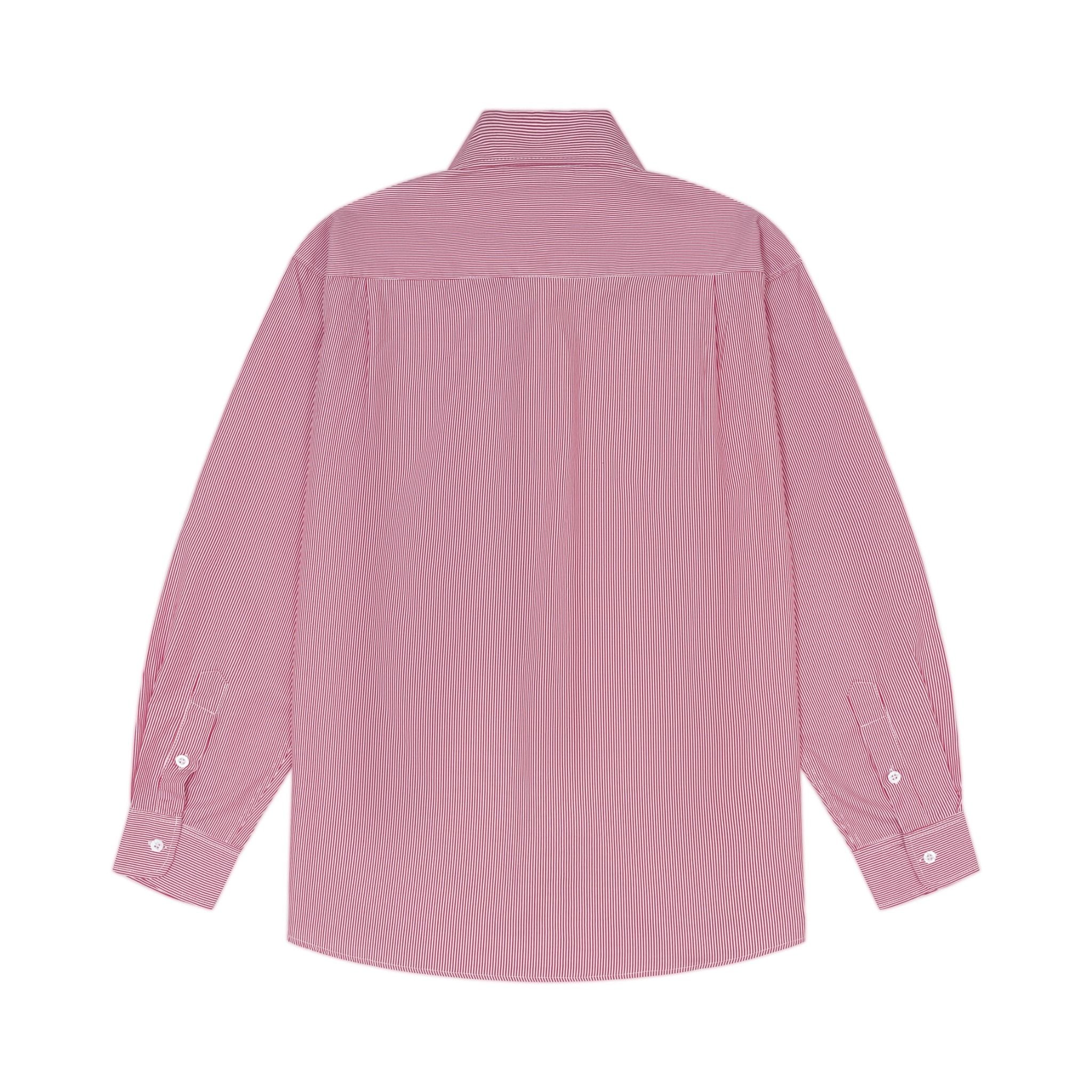  Premium Striped Oxford Shirt - Red 