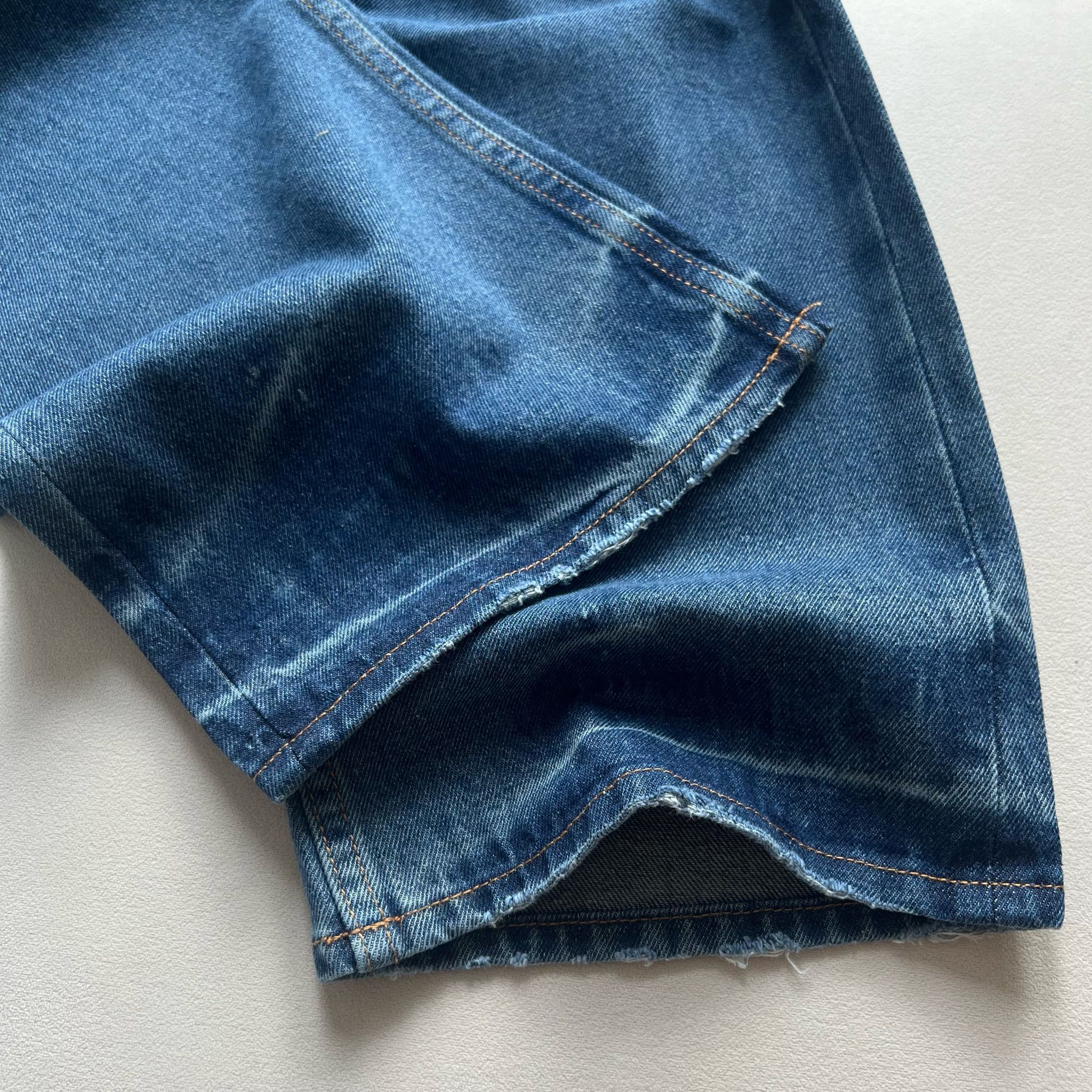  Straight Denim Baggy Jeans - Ocean Blue 