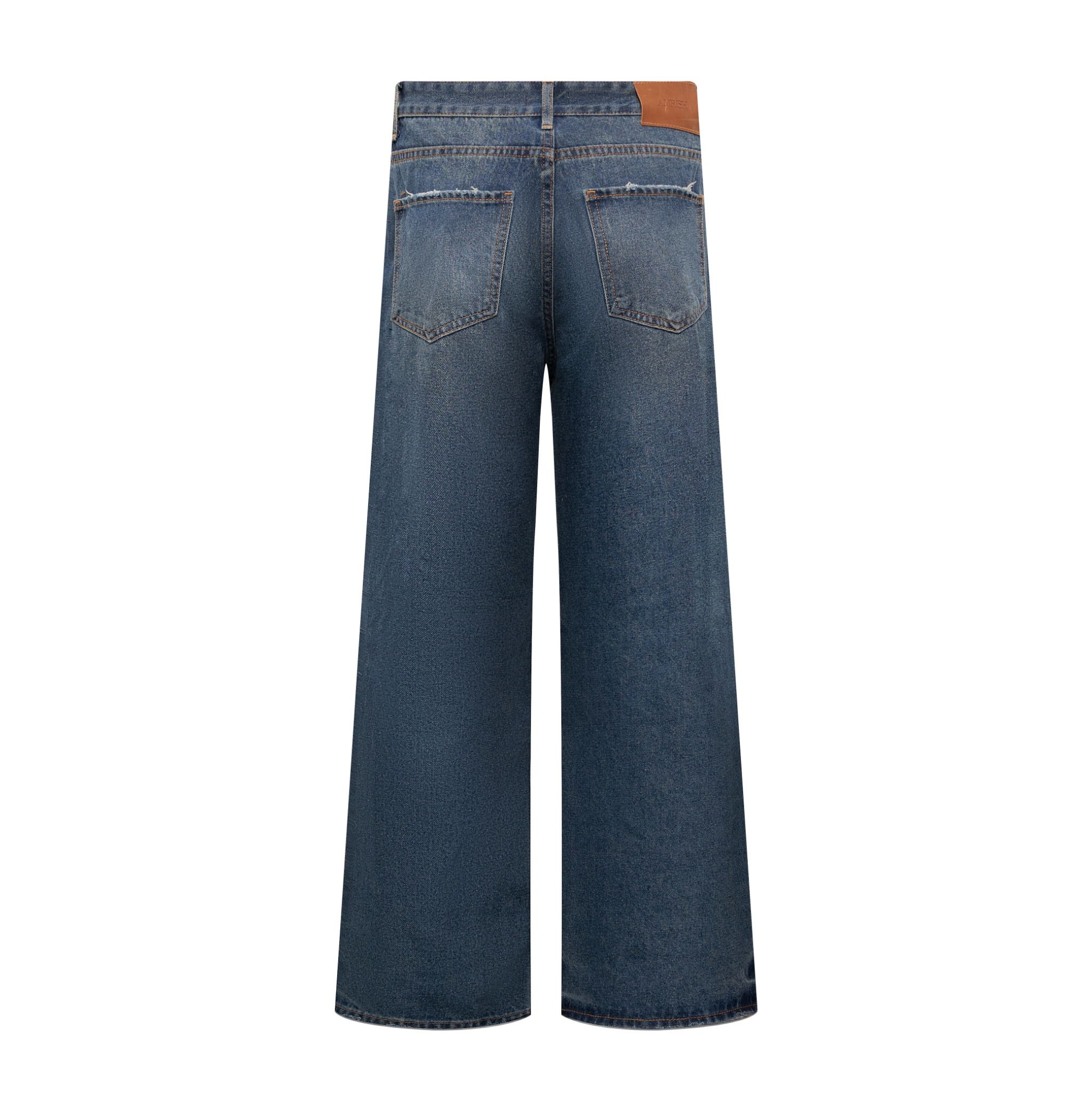  Straight Denim Baggy Jeans - Ocean Blue 