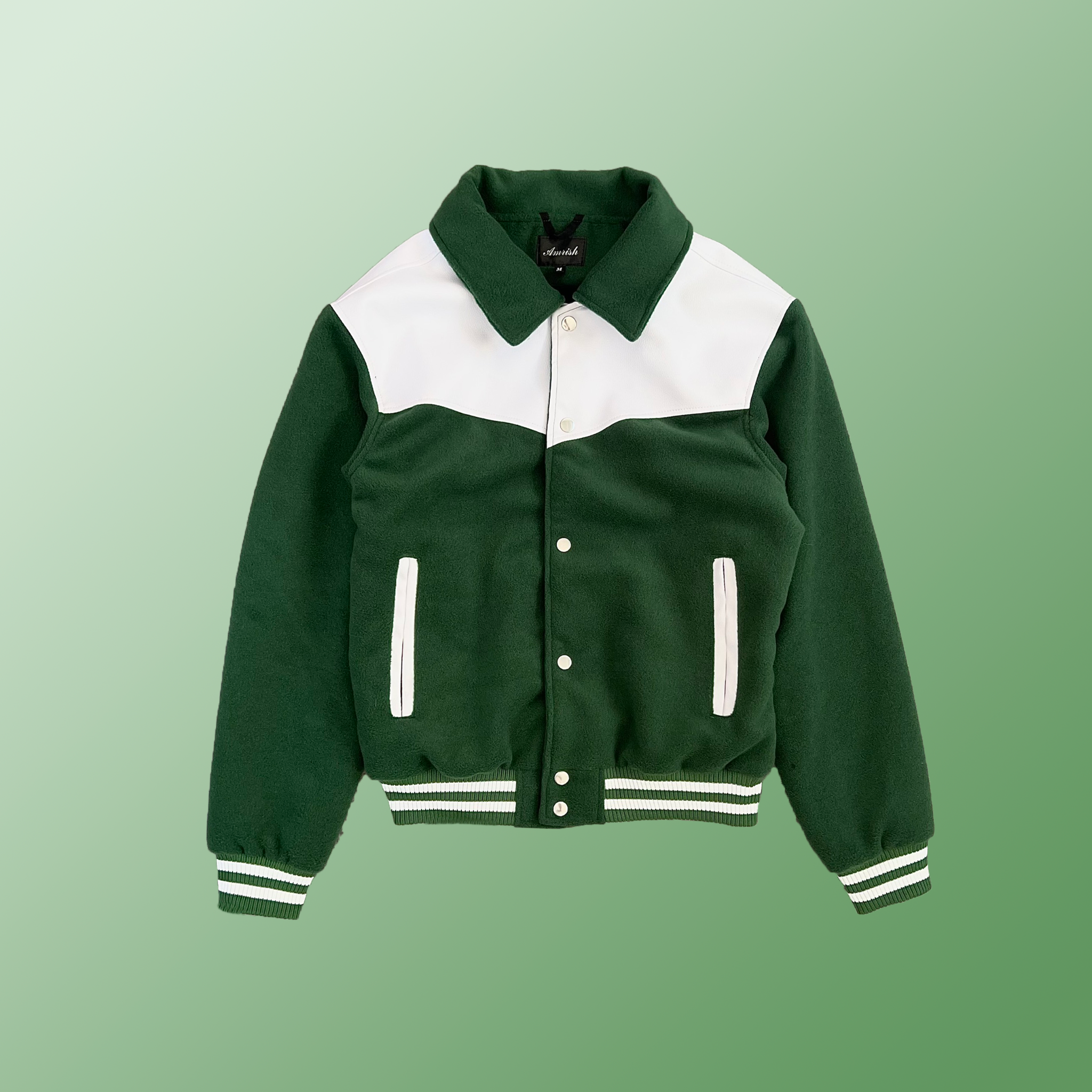  Regular Green Varsity Jacket 