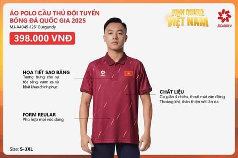  ÁO DI CHUYỂN ĐỘI TUYỂN VIỆT NAM 