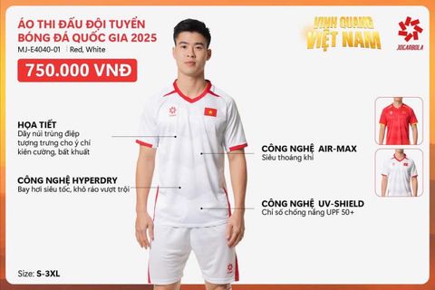 ÁO THI ĐẤU ĐỘI TUYỂN VIỆT NAM 2025 