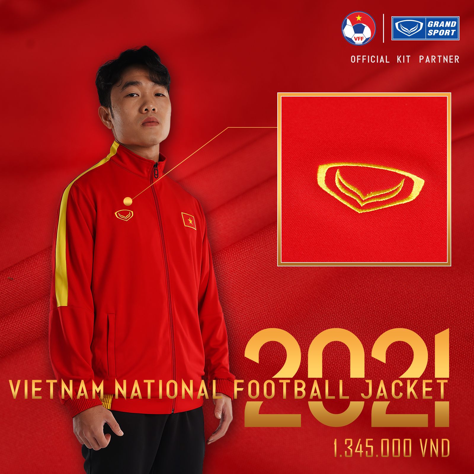  Áo khoác nỉ Đội Tuyển Việt Nam 2021 