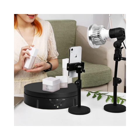  Bàn xoay sản phẩm 360 độ/14,5CM (Black) 