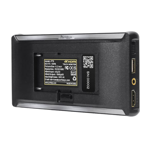  Monitor Portkeys PT6 - 5.2' 4K HDMI Touchscreen 