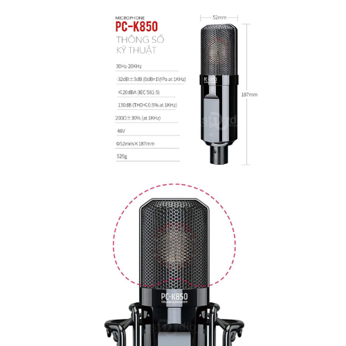  Micro Livestream Takstar PC-K850 