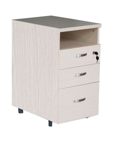 HG03 Hộc Gỗ chân cố định 3 ngăn kéo có khóa