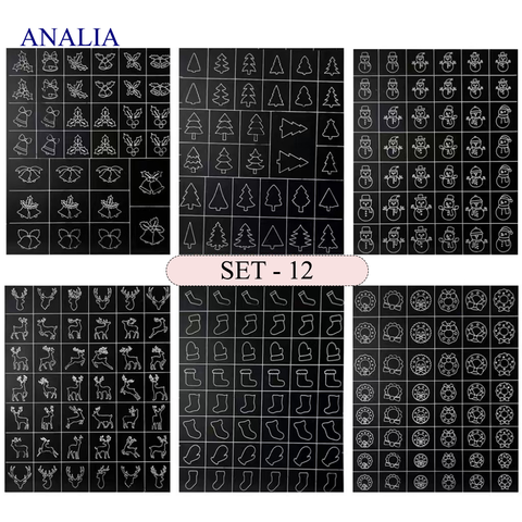  Sticker Dặm Nails 2 Chiều 
