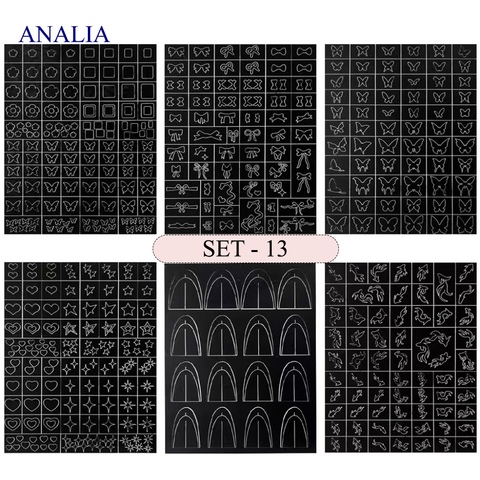  Sticker Dặm Nails 2 Chiều 