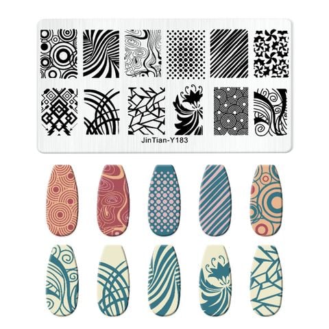  Khuôn in Nails JinTian Bằng Thép 