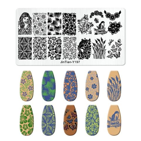  Khuôn in Nails JinTian Bằng Thép 