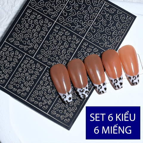  Sticker Nail Kẻ Ô 2 Chiều 
