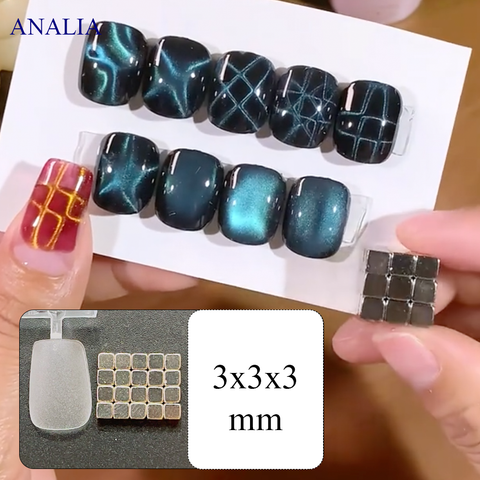  Nam Châm Vuông Mini Hơ Mắt Mèo 