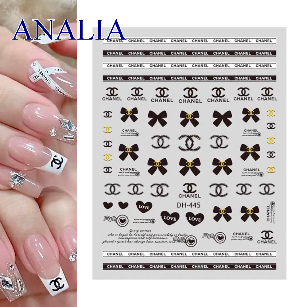 NAIL STICKER Brand Name, Hologram LOUIS VUITTON & CHANEL #D076 - TDI, Inc