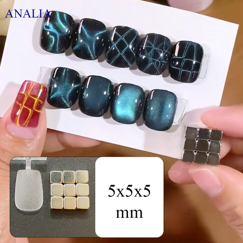  Nam Châm Vuông Mini Hơ Mắt Mèo 