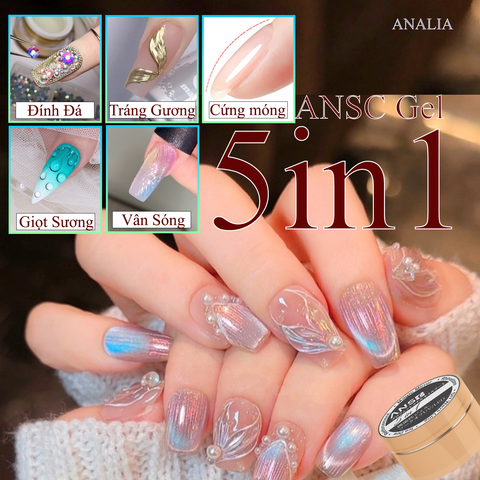  Gel 5in1 ANSC Màu Trong Đặc 