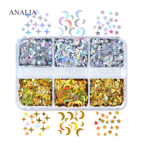  Phụ Kiện Trang Trí Lắp Lánh 6 Kiểu 