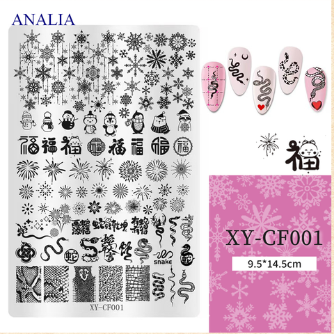  Khuôn in Nails XY-CF Bằng Thép 