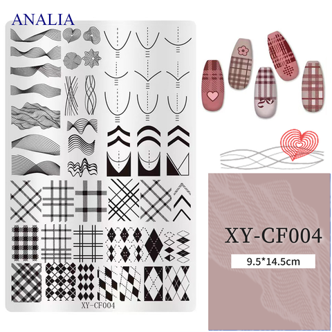  Khuôn in Nails XY-CF Bằng Thép 