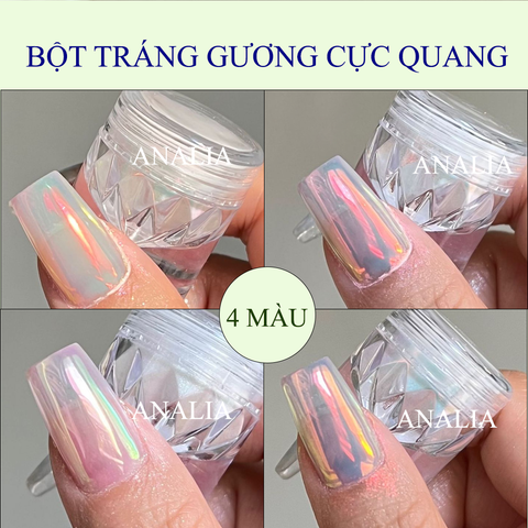  Bột Tráng Gương Cực Quang Làm Nails 