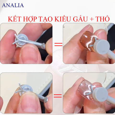 Nam Châm Mắt Mèo Trái Tim - Thỏ 