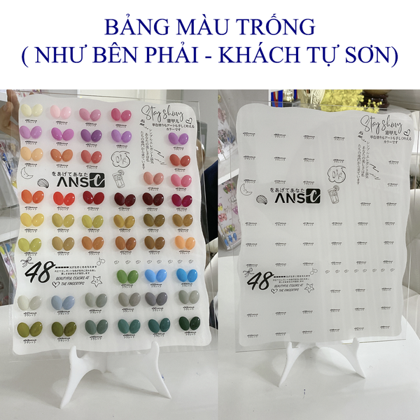  Bảng Màu Sơn Gel ANSC 