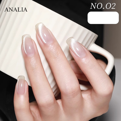  Sơn Gel Mắt Mèo ANSC Trắng Không Đen Nền 