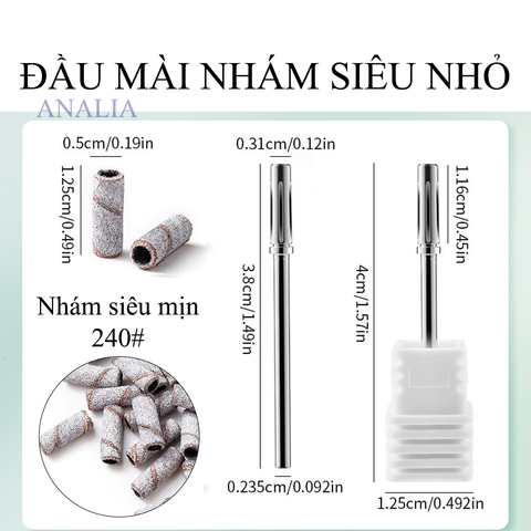  Đầu Mài Nhám Mini Siêu Nhỏ Mịn 