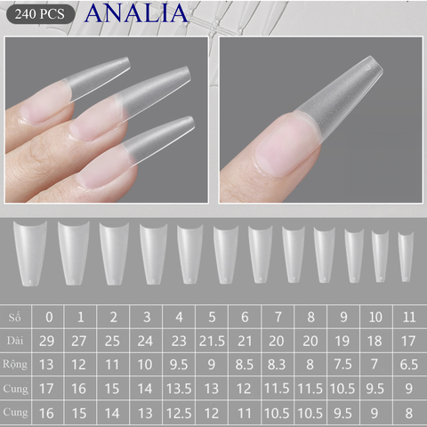  Tip Dán Nối Móng ANSC Đắp Bột - Gel 