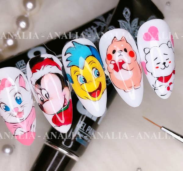  Nghệ Thuật Vẽ Cọ Râu Gel Chuyên Đề Hoạt Hình 