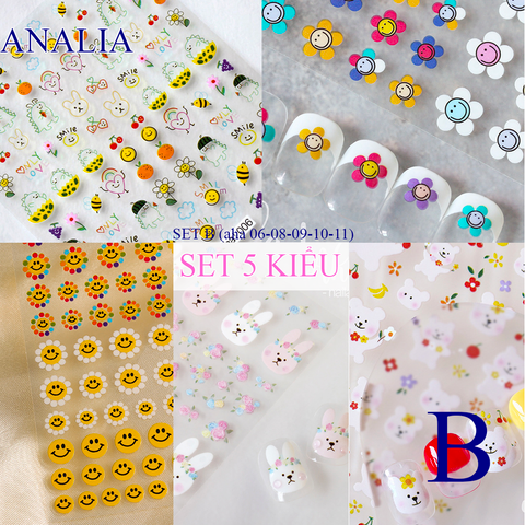  Sticker Nail Hàn Quốc - Aha 