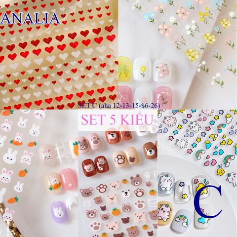  Sticker Nail Hàn Quốc - Aha 