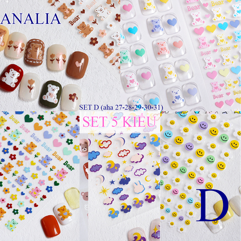  Sticker Nail Hàn Quốc - Aha 