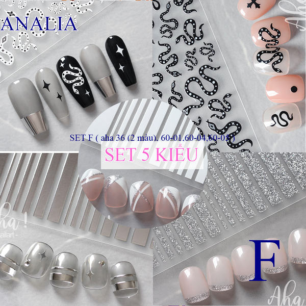  Sticker Nail Hàn Quốc - Aha 