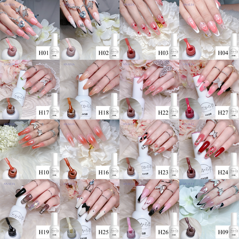  Combo Sơn Gel Thạch ANSC 16 Màu Tặng bảng màu 
