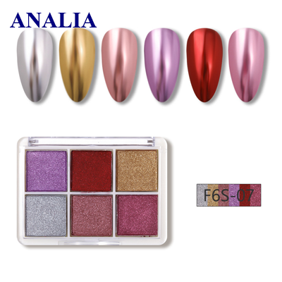  Bột Tráng Gương Nail 6 Màu 