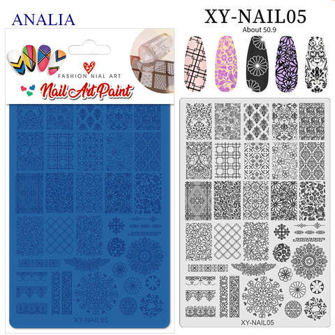  Khuôn in Nails XY-CF Bằng Thép 