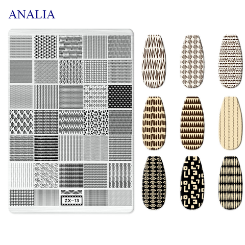 Khuôn in Nails ZX Bằng Thép 