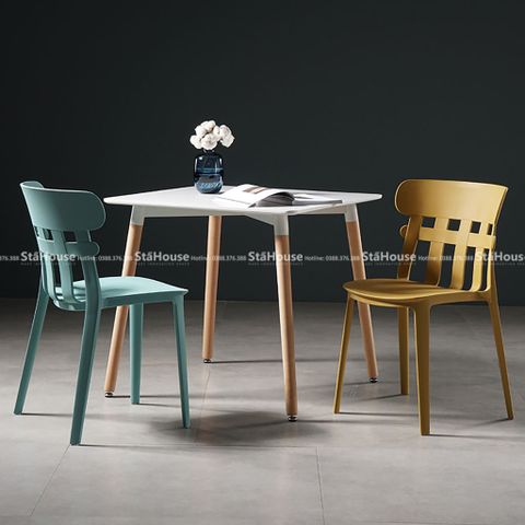 BÀN  TRÀ VUÔNG EAMES D60x75