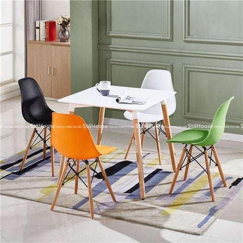 BÀN  TRÀ VUÔNG EAMES D80x75